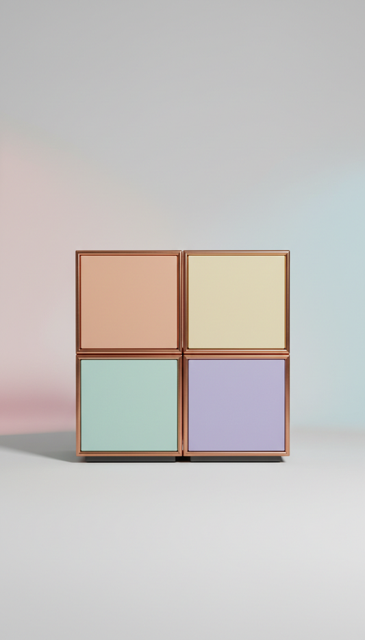Accent storage cubes set with minimalist design